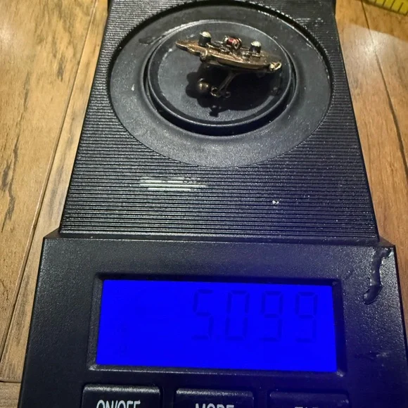 Antique- rose gold filled pearl and ruby pendant 😍 - Picture 5 of 6